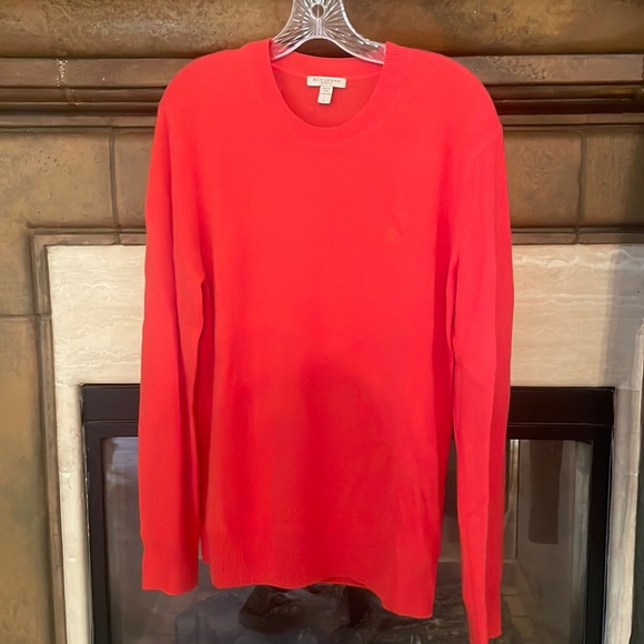 Crew neck red sweater Burberry